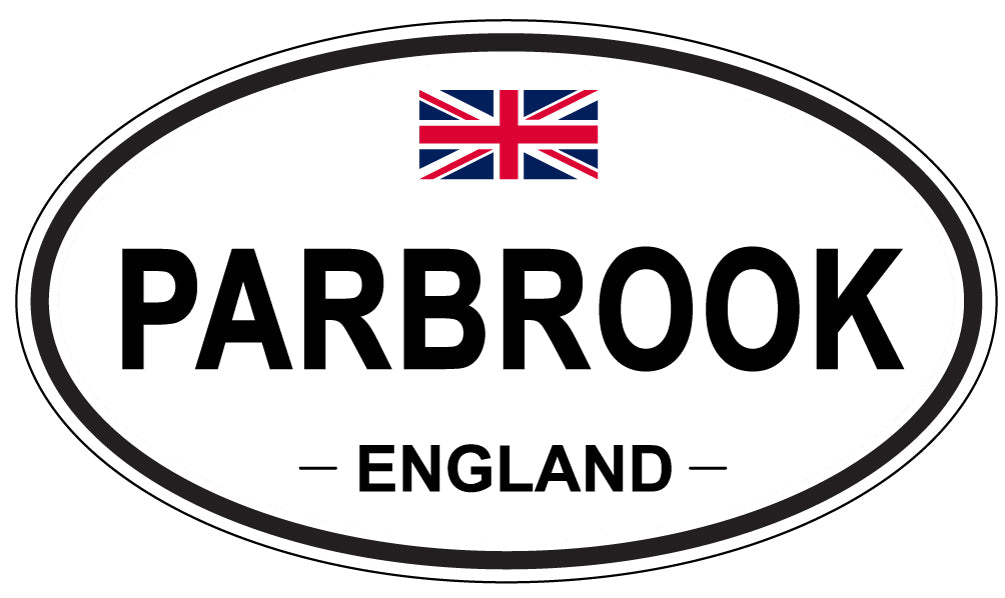 PARBROOK, ENGLAND - Oval Sticker