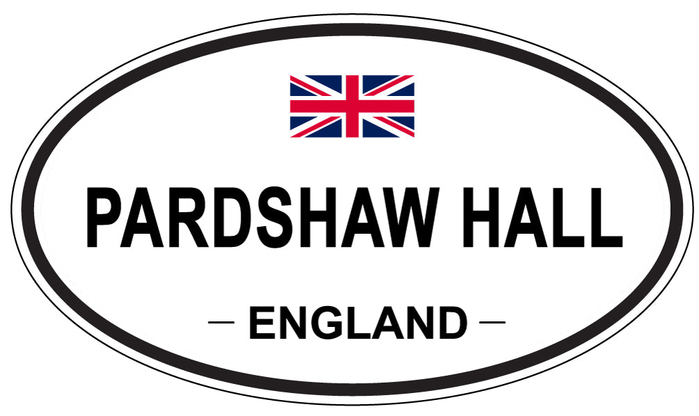 PARDSHAW HALL, ENGLAND - Oval Sticker