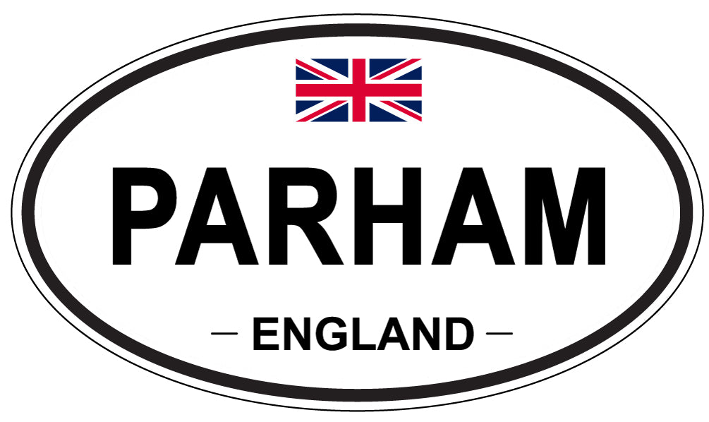 PARHAM, ENGLAND - Oval Sticker