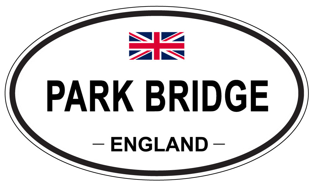 PARK BRIDGE, ENGLAND - Oval Sticker
