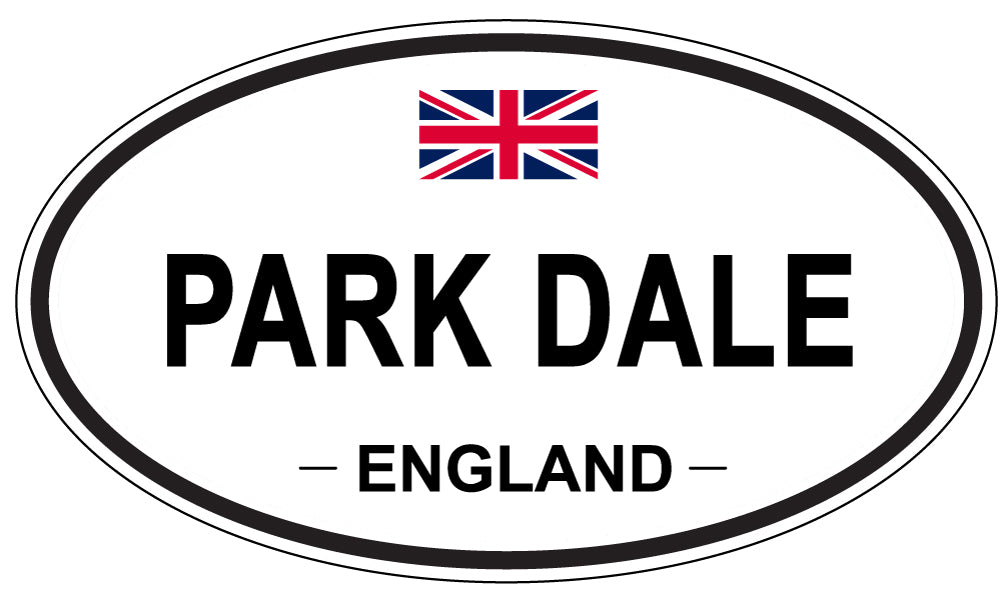 PARK DALE, ENGLAND - Oval Sticker