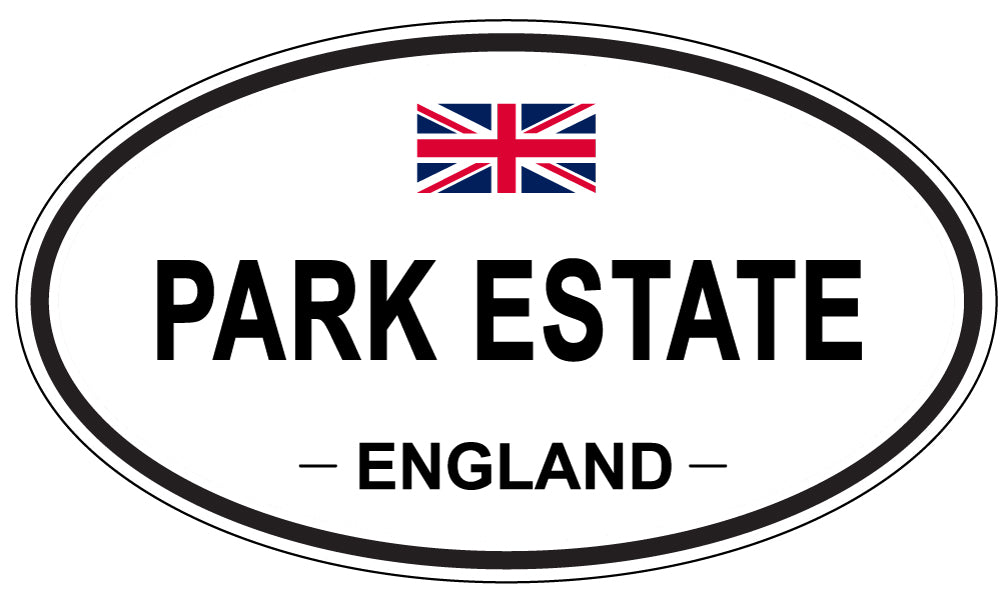 PARK ESTATE, England - Oval Magnet