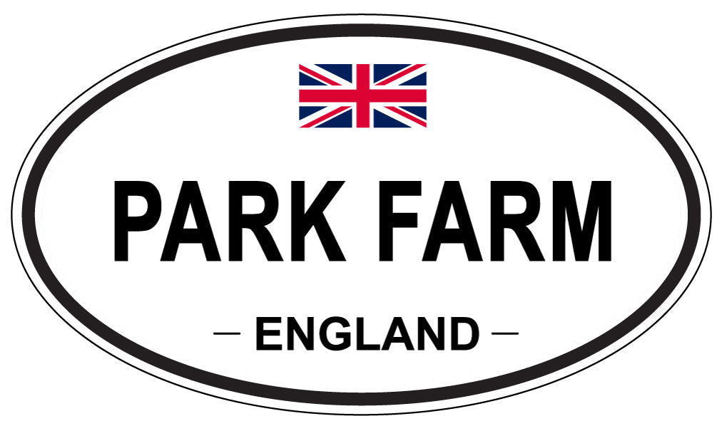 PARK FARM, England - Oval Magnet