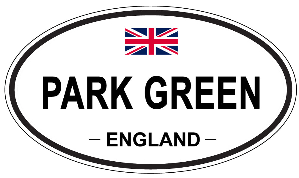 PARK GREEN, ENGLAND - Oval Sticker
