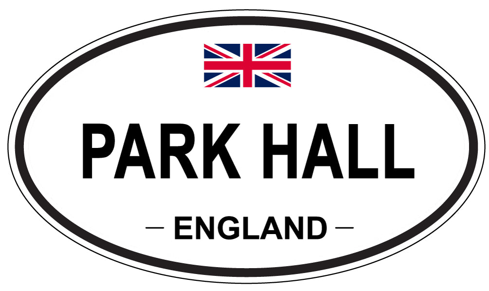 PARK HALL, ENGLAND - Oval Sticker