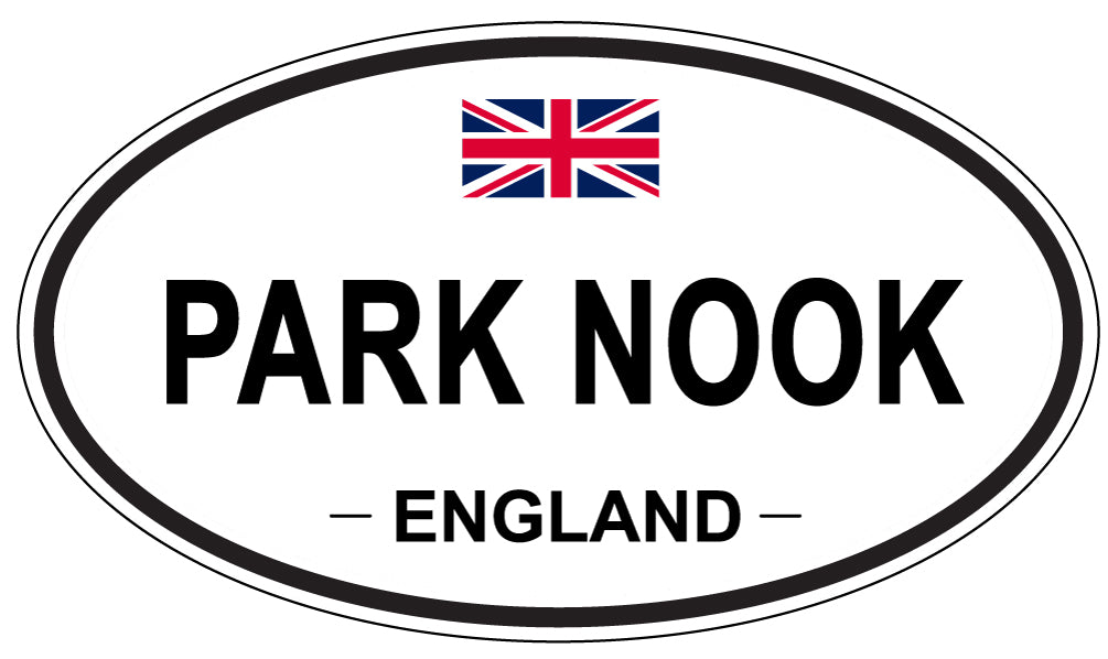 PARK NOOK, ENGLAND - Oval Sticker