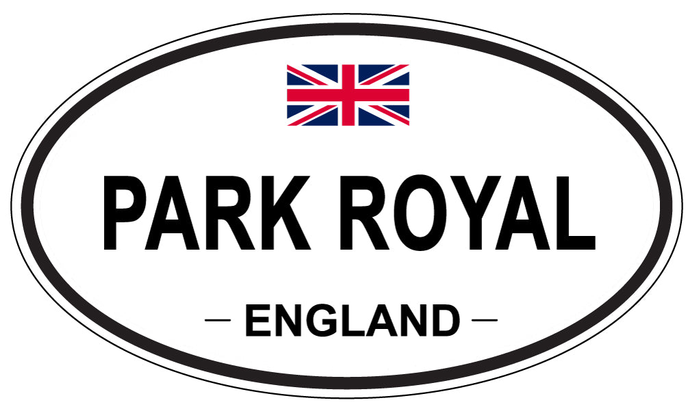 PARK ROYAL, ENGLAND - Oval Sticker