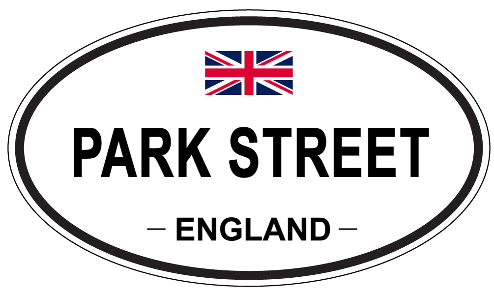 PARK STREET, ENGLAND - Oval Sticker