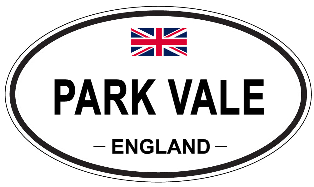 PARK VALE, ENGLAND - Oval Sticker