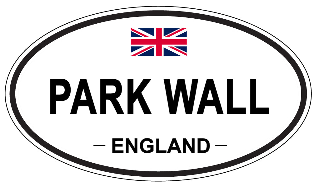 PARK WALL, ENGLAND - Oval Sticker
