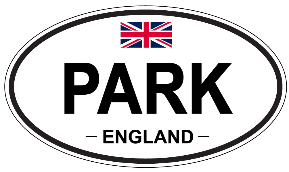 PARK, ENGLAND - Oval Sticker