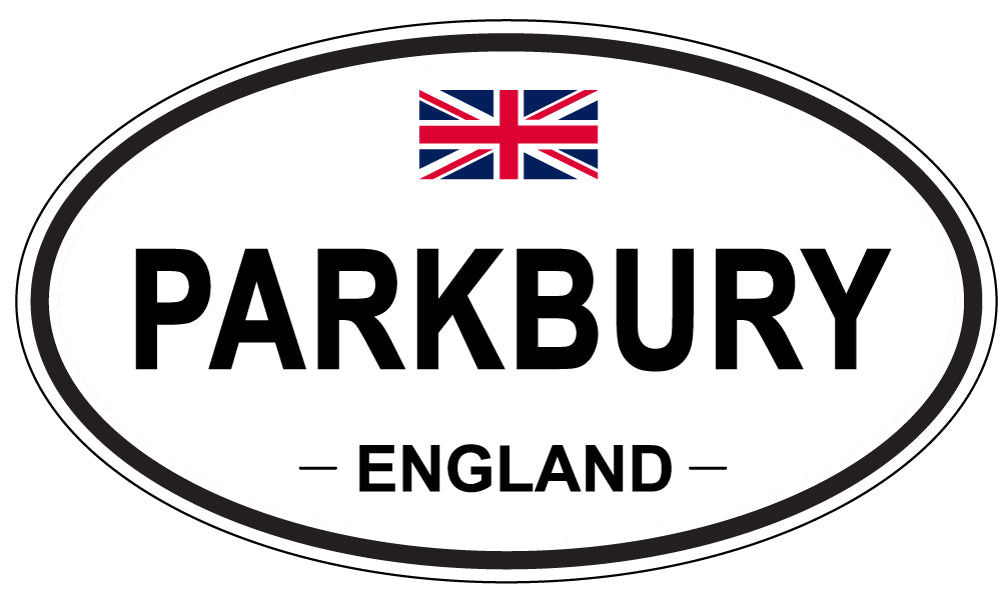 PARKBURY, ENGLAND - Oval Sticker