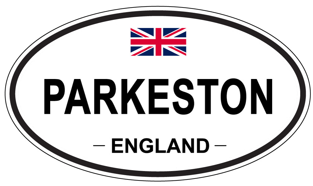 PARKESTON, ENGLAND - Oval Sticker