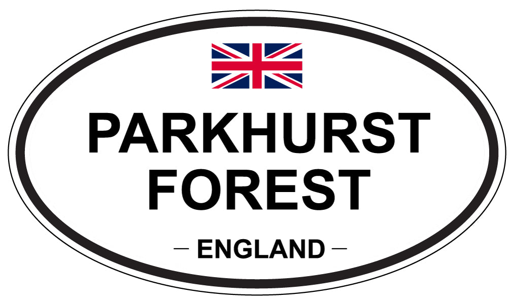 PARKHURST FOREST, ENGLAND - Oval Sticker