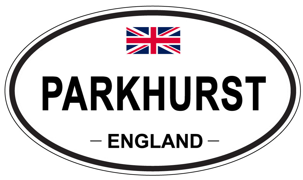 PARKHURST, ENGLAND - Oval Sticker