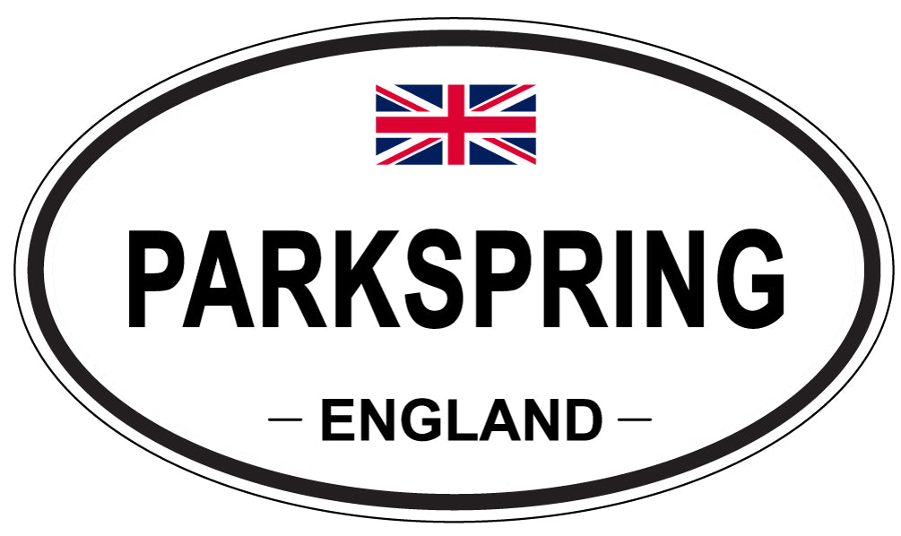 PARKSPRING, ENGLAND - Oval Sticker