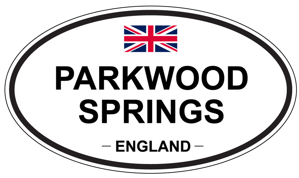 PARKWOOD SPRINGS, ENGLAND - Oval Sticker