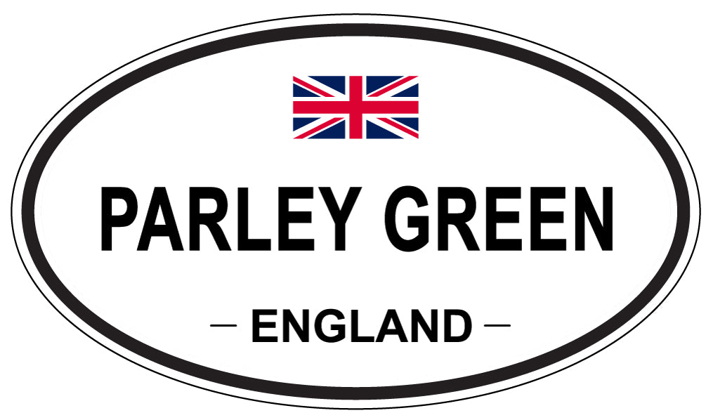 PARLEY GREEN, ENGLAND - Oval Sticker