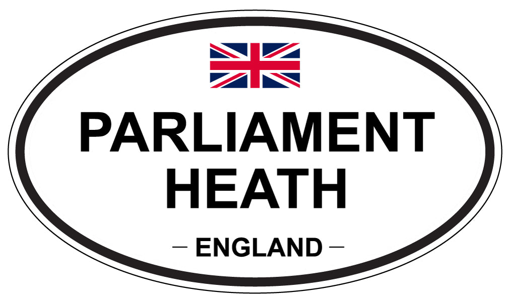 PARLIAMENT HEATH, ENGLAND - Oval Sticker