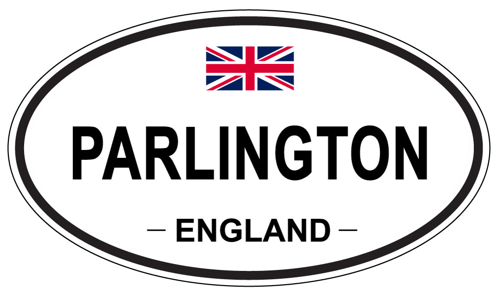 PARLINGTON, ENGLAND - Oval Sticker