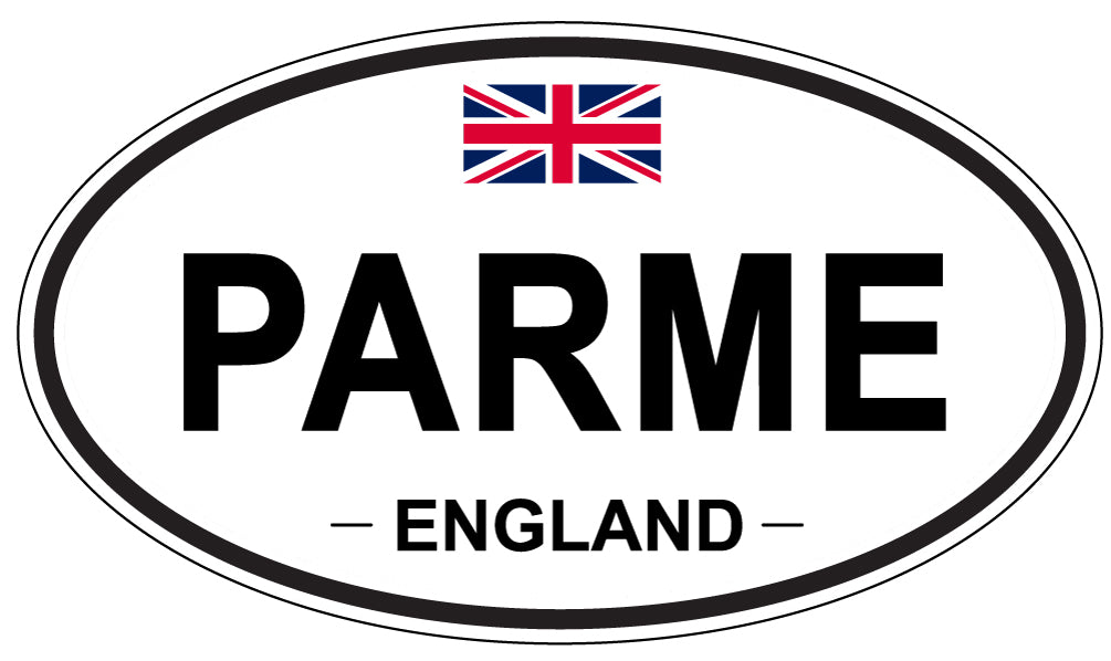PARME, ENGLAND - Oval Sticker