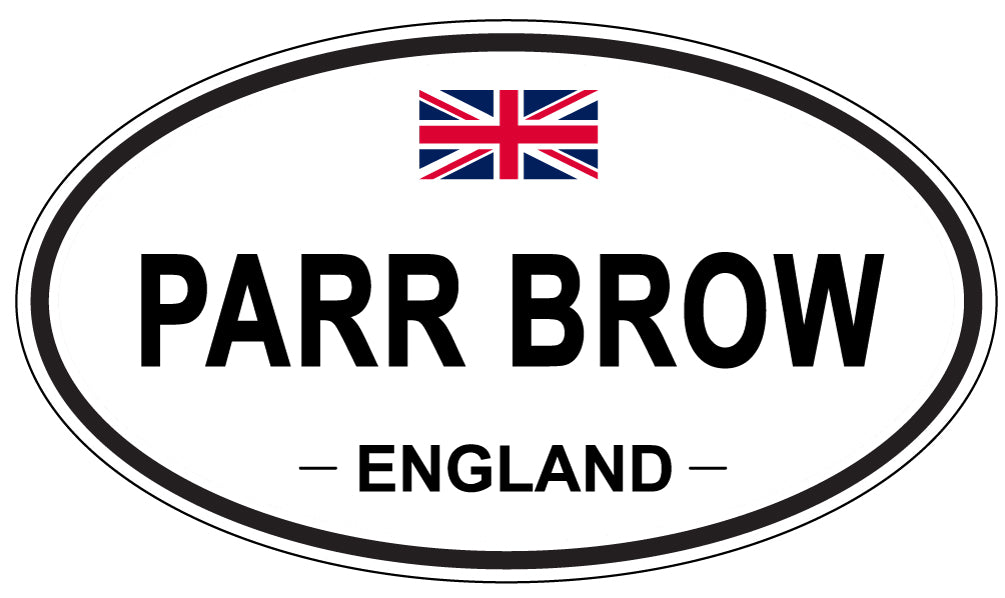 PARR BROW, ENGLAND - Oval Sticker