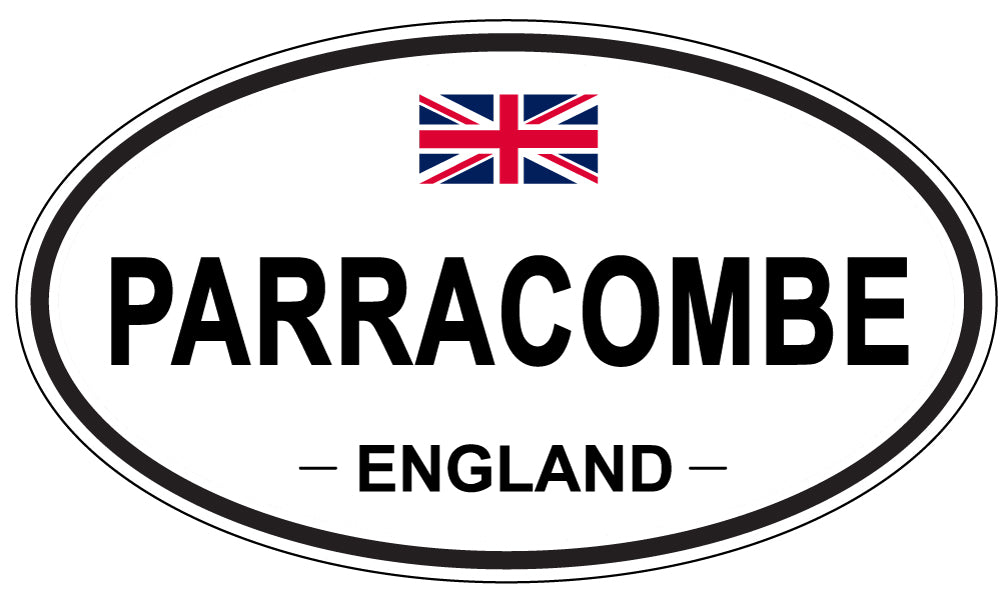 PARRACOMBE, ENGLAND - Oval Sticker