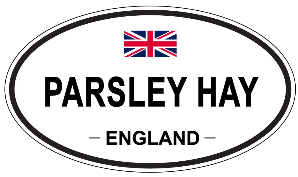 PARSLEY HAY, England - Oval Magnet