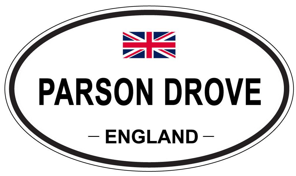 PARSON DROVE, ENGLAND - Oval Sticker