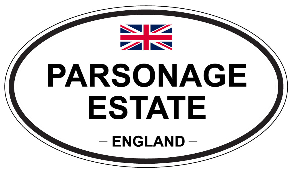 PARSONAGE ESTATE, England - Oval Magnet