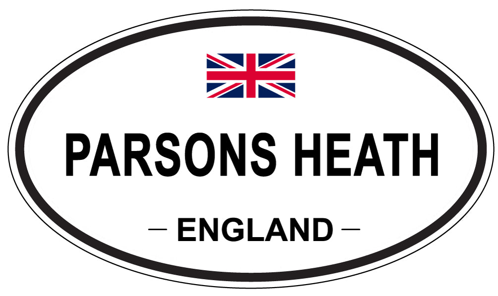 PARSONS HEATH, ENGLAND - Oval Sticker