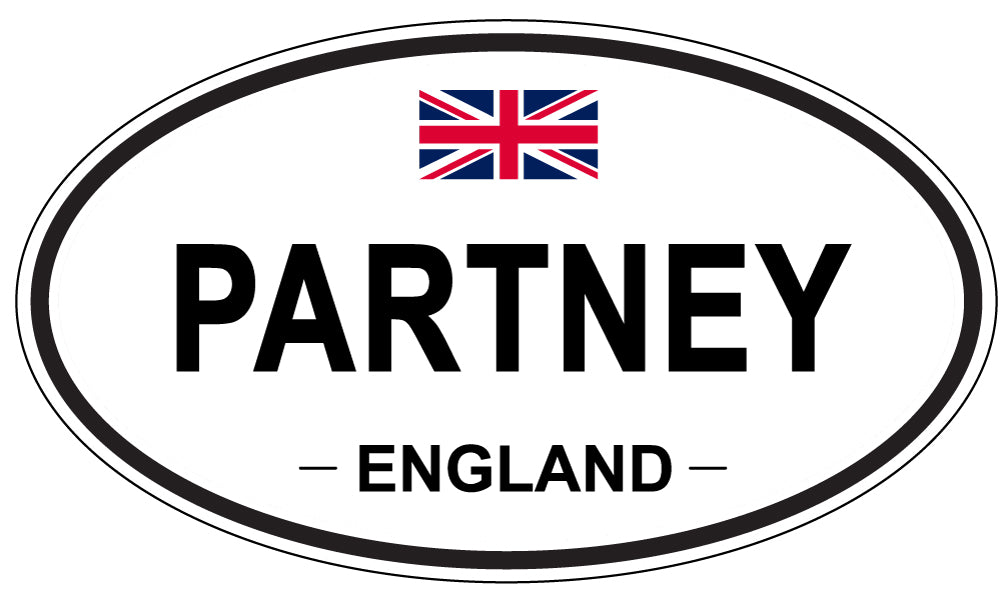 PARTNEY, England - Oval Magnet