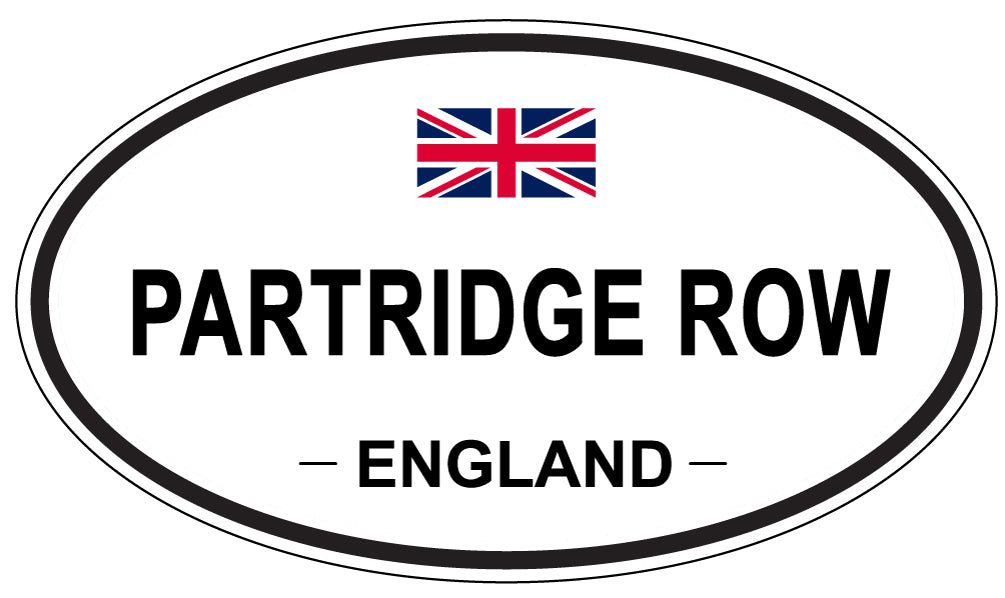 PARTRIDGE ROW, England - Oval Magnet
