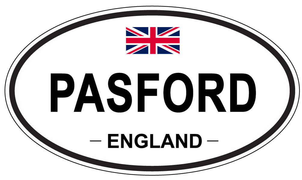 PASFORD, ENGLAND - Oval Sticker