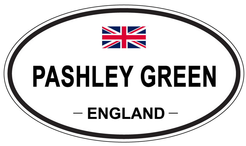 PASHLEY GREEN, ENGLAND - Oval Sticker