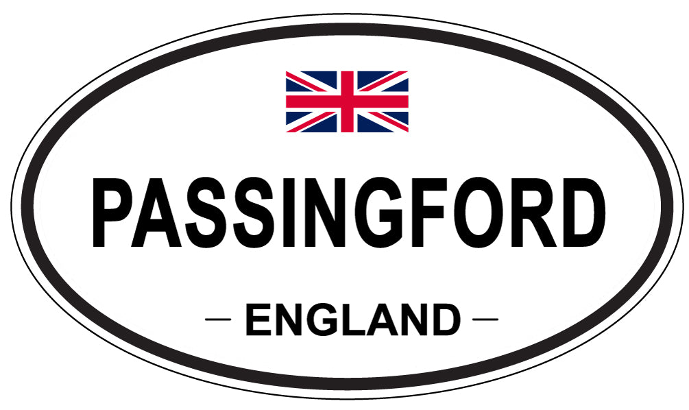 PASSINGFORD, ENGLAND - Oval Sticker