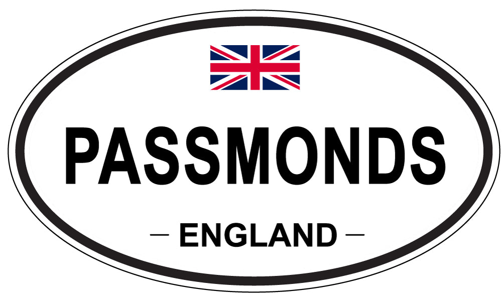 PASSMONDS, England - Oval Magnet