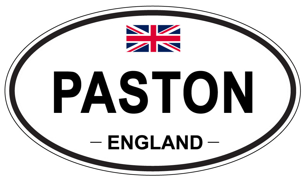PASTON, ENGLAND - Oval Sticker