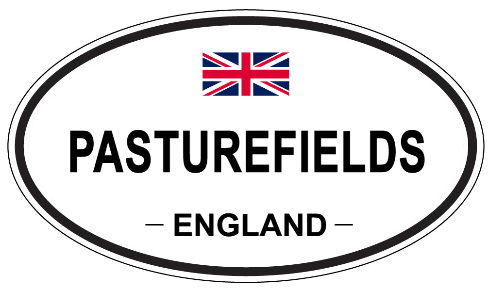 PASTUREFIELDS, ENGLAND - Oval Sticker