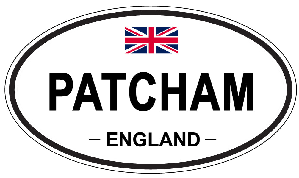 PATCHAM, ENGLAND - Oval Sticker
