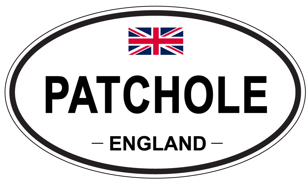 PATCHOLE, ENGLAND - Oval Sticker