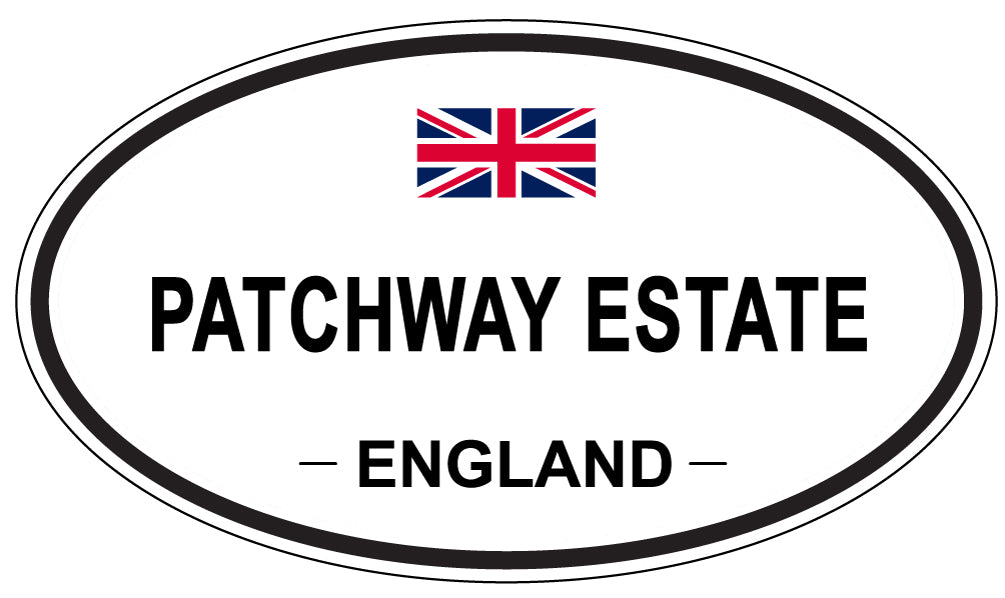 PATCHWAY ESTATE, England - Oval Magnet