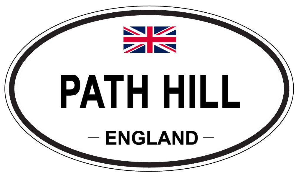 PATH HILL, ENGLAND - Oval Sticker