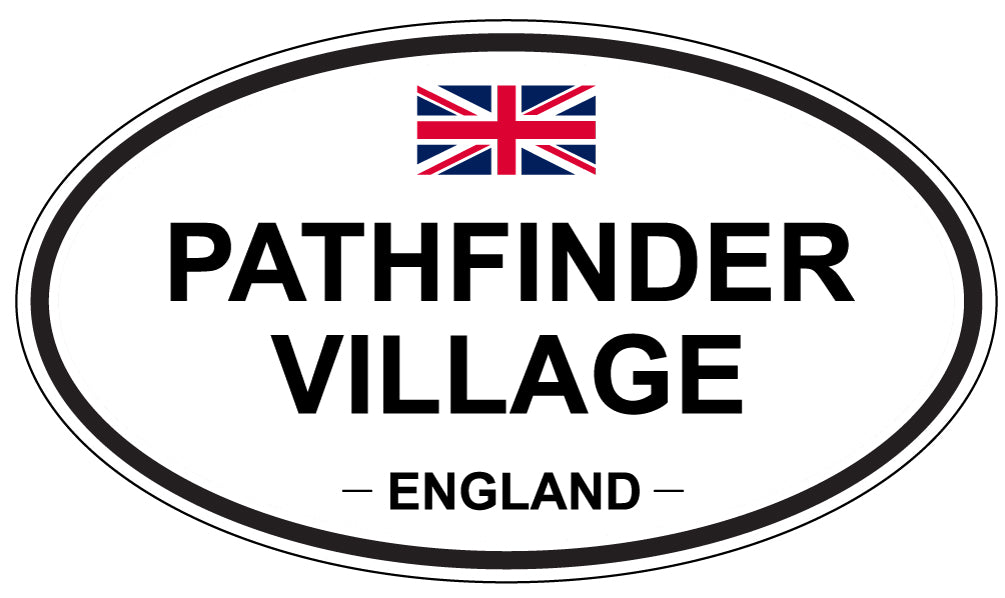 PATHFINDER VILLAGE, England - Oval Magnet