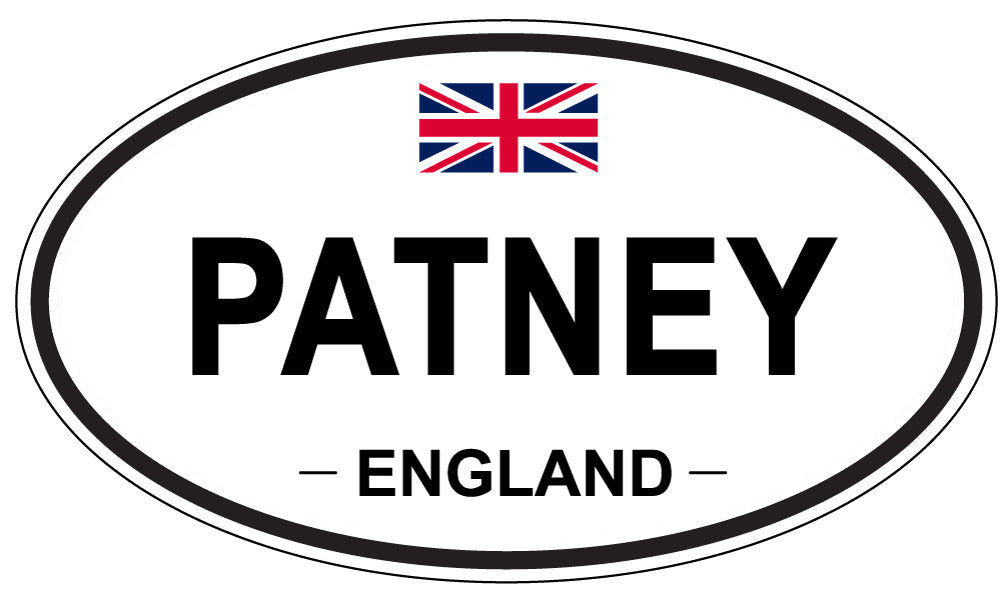 PATNEY, ENGLAND - Oval Sticker