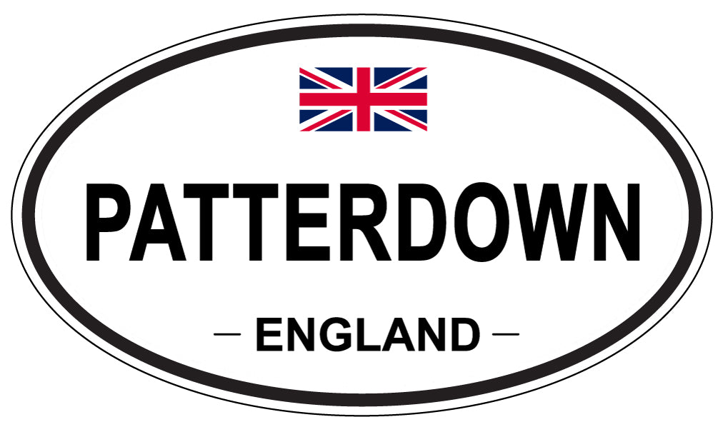 PATTERDOWN, ENGLAND - Oval Sticker