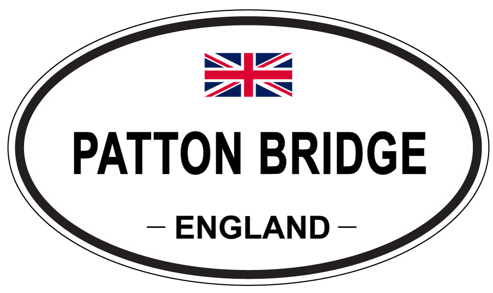 PATTON BRIDGE, England - Oval Magnet