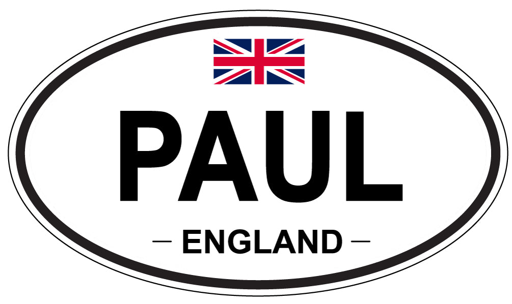PAUL, ENGLAND - Oval Sticker