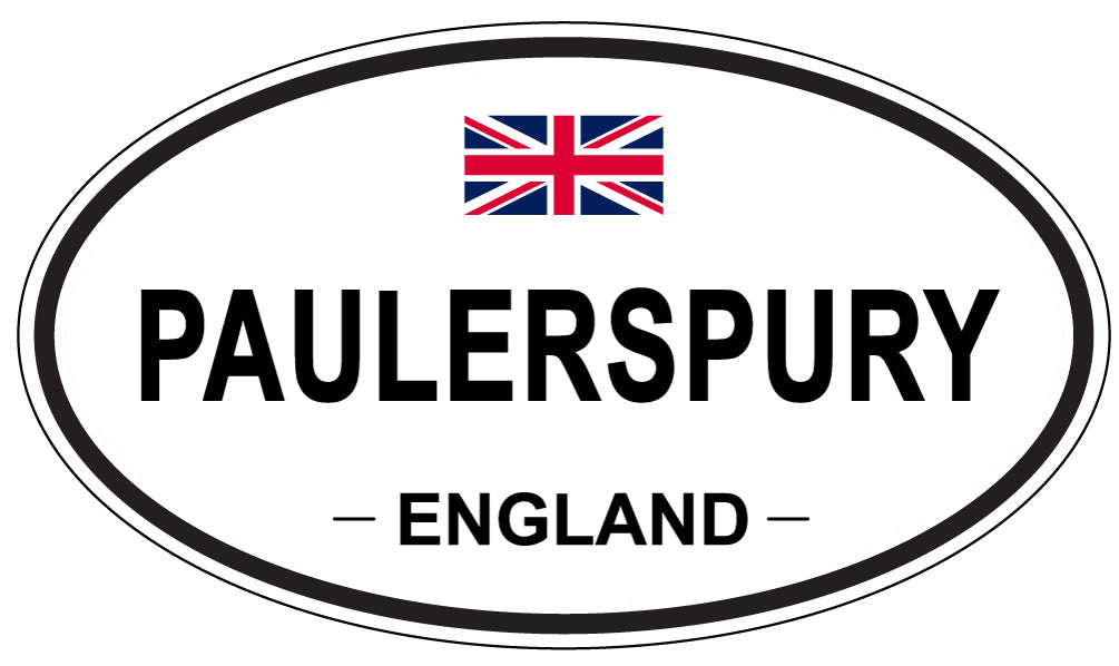 PAULERSPURY, ENGLAND - Oval Sticker