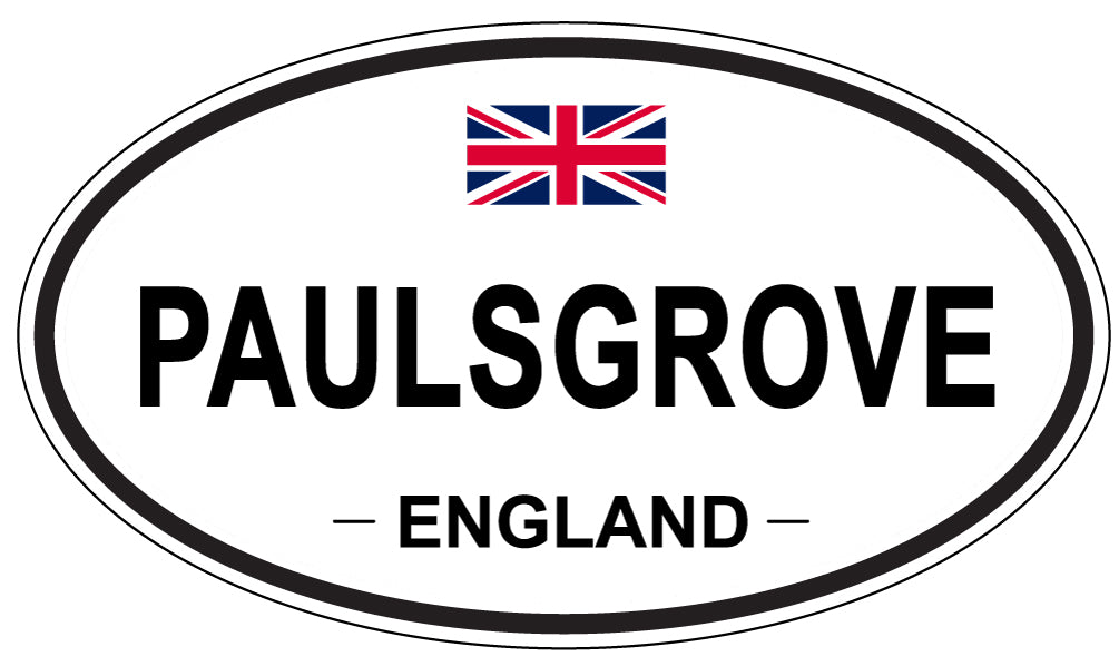 PAULSGROVE, ENGLAND - Oval Sticker